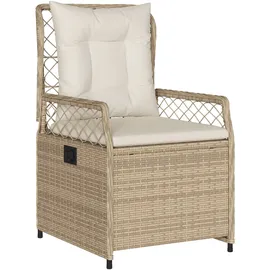 vidaXL Garten Essgruppe 5 pcs Beige Poly-Rattan