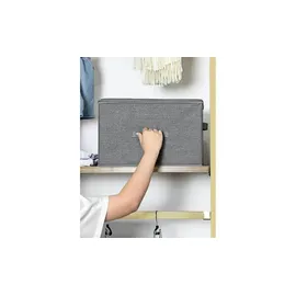 Songmics Aufbewahrungsbox 30 x 40 x 25 cm 3-tlg. grau