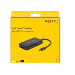 Delock Adapter USB Type-CTM Stecker  VGA / HDMI / DVI / DisplayPort Buchse