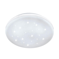 LED Deckenlampe Frania-S Ø 28cm Kristalleffekt Weiß