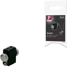 Paulmann Seilsystem Socket Lampenhalter GX5,3 max. 50W 12V Schwarz Metall