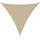 furnicato Sonnensegel, Beige, Textil, Dreieckig, 360x360 cm, Sonnen- & Sichtschutz, Sonnensegel