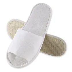 Hygonorm® Classic Hotelslipper, Einwegpantoffeln, offen, weiß 555100 , 1 Karton = 10 Packungen à 10 Paar, Länge: 28,5 cm