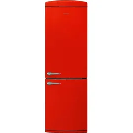 Cecotec Bolero Coolmarket Combi Origin 294 Retro-Kühl-Gefrierkombination (294 l, 1902 mm hoch, Red)