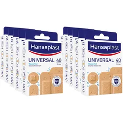 Hansaplast Pflaster Universal Strips 40 Stück, 10er Pack