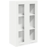 vidaXL Hängeschrank Mit Speicher Weiß 60 X 31 X 100 Cm Holzwerkstoff Vidaxl