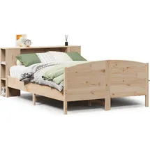 vidaXL Massivholzbett mit Regal ohne Matratze 180x200 cm) Kiefer vidaXL,