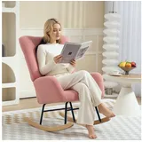 Homcom Schaukelstuhl Teddysamt