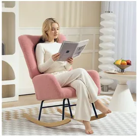 Homcom Schaukelstuhl Teddysamt