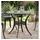 vidaXL Gartentisch Ø90 x 75 cm Schwarz