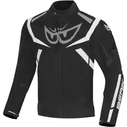 Berik The Eye Wasserdichte Motorrad Textiljacke, schwarz-weiss, Größe 56 für Männer