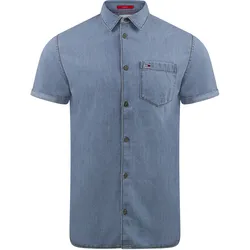 Tommy Hilfiger Herren Freizeithemd TJM REG DENIM Light Blau 1Ab S