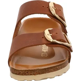 Birkenstock Arizona Big Buckle Nubukleder geölt schmal cognac 43