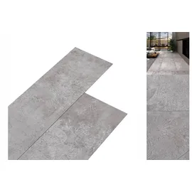 vidaXL PVC-Laminat-Dielen 5,02 m2 2 mm Selbstklebend Bodengrau -