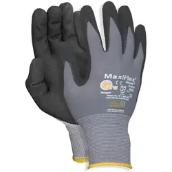Nylon-Strickhandschuhe Nitril/PU-Foam-Beschichtung, atmungsaktiv, Kategorie II, Gr. 9, VE = 12 Paar