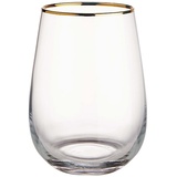 Butlers TOUCH OF GOLD Glas mit Goldrand 590ml Gläser