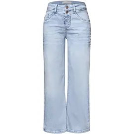 STREET ONE Wide Leg Jeans im Loose Fit Bleached Random wash 34 - 34W / 26L