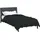 vidaXL Winterbettdecke Schwarz 155 cm Mikrofaser