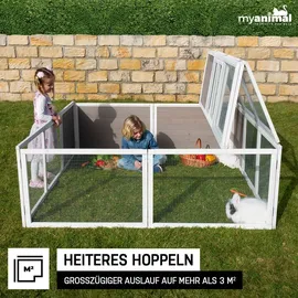 My Animal Freilaufgehege MH-06  XXL 120 x 80 x 80 cm grau
