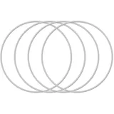 QIeAny Universal-Felgenschutz (15–22 Zoll), 4-teiliger Felgenschutz Für Autoräder, Kratzfest + Stabil | Einfache Installation/Anbringung | Zerbricht Nicht Leicht (widerstandsfähig),17inch,Silver