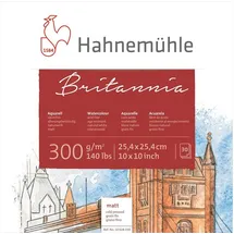 Hahnemühle Britannia Aquarellpapier 30 Blatt 300 g/m2 weiß