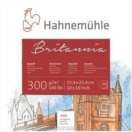 Hahnemühle Britannia Aquarellpapier 30 Blatt 300 g/m2 weiß
