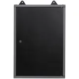 Ondis24 Hängeschrank Metall 42 cm schwarz abschließbar