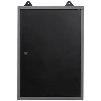 Ondis24 Hängeschrank Metall 42 cm schwarz abschließbar