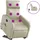 vidaXL Massagesessel mit Aufstehhilfe Elektrisch Kunstleder 89,5 x 95,5 x 0 cm Creme