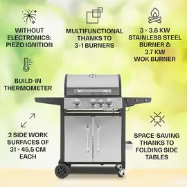 Klarstein Tomahawk Gasgrill 3.1 S