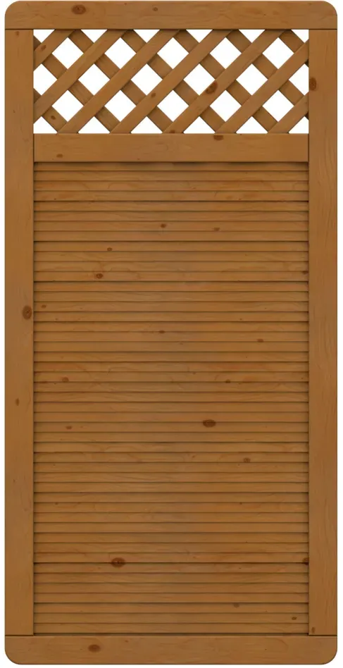 TraumGarten Sichtschutzzaun ARZAGO Holz Gitter Braun Sichtschutz Lamellenzaun, 90x179 cm