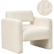 Beliani Sessel HALLSBERG Bouclé 0 x 0 x 0 cm Cremeweiß