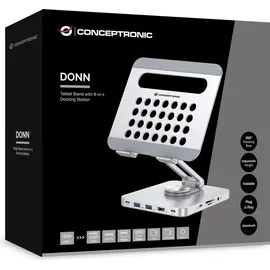 Conceptronic DONN26G Dockingstation + Tablet-Ständer