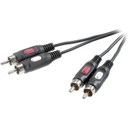 SpeaKa Professional SP-7869760 Cinch Audio Anschlusskabel [2x Cinch-Stecker - 2x Cinch-Stecker] 0.50