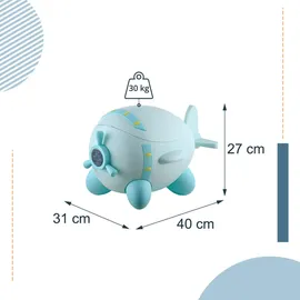 Relaxdays Töpfchen Flugzeug für Kinder