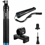 TELESIN Selfie Stick schwarz