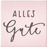 may & berry May and Berry Holzstempel - Alles Gute, 45x45mm, Rosa
