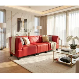 MCW Modular 3-Sitzer Sofa rot,