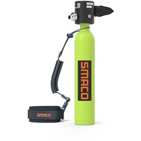 SMACO Taucherflasche für Tauchanfänger 0.5L Mini-Tauchflaschen Ermöglicht 6-10 Minuten Unterwasseratmung(Nicht Nehr Als 33 ft) Taucherflasche Ponyflasche Für Tauchübungen oder als Ersatzflasche, Grün
