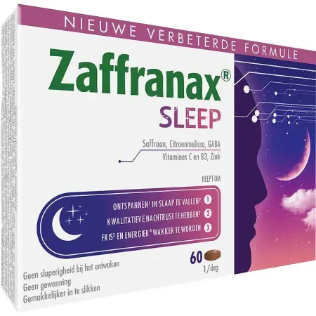 Zaffranax Sleep Schlaf Müdigkeit Stressmomente 60 Tabletten