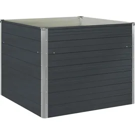 vidaXL Garten-Hochbeet verzinkter Stahl 100 x 100 x 77 cm Anthrazit