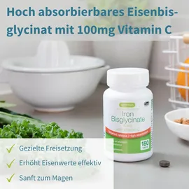 Igennus Eisenbisglycinat mit 100mg Vitamin C Tabletten 180 St.