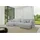 altdecor Wohnlandschaft, mit Schlaffunktion und Bettkasten ONESK-U 317x177x72 Hellgrau Bouclé