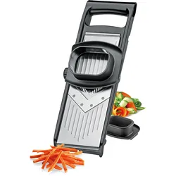 KÜCHENPROFI Gemüsehobel COMPACT mit 2 Julienne-Schneideinsätzen