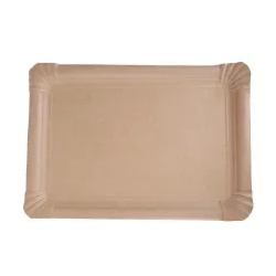 NATURESTAR Pappteller, rechteckig 415025 , 1 Packung = 125 Stück, 21 x 30 cm