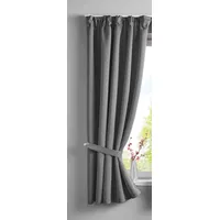 Gardinenbox NewYork verdeckte Schlaufen 140 x 160 cm dunkelgrau