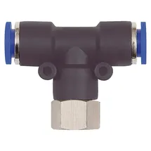 Riegler T-Steckverschraubung »Blaue Serie«, drehbar, G 1/8 innen, Ø4 mm