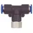 Riegler T-Steckverschraubung »Blaue Serie«, drehbar, G 1/8 innen, Ø4 mm