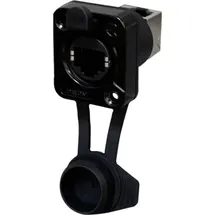 Rean AV RJ45 Feedthrough, 90° UP, IP65 Airtight RRE8F-Z-011-1 Buchse, Einbau Schwarz