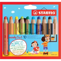 Stabilo woody 3 in 1 10 St. mehrfarbig